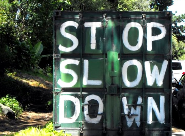 Slow Down. Stop. Accept