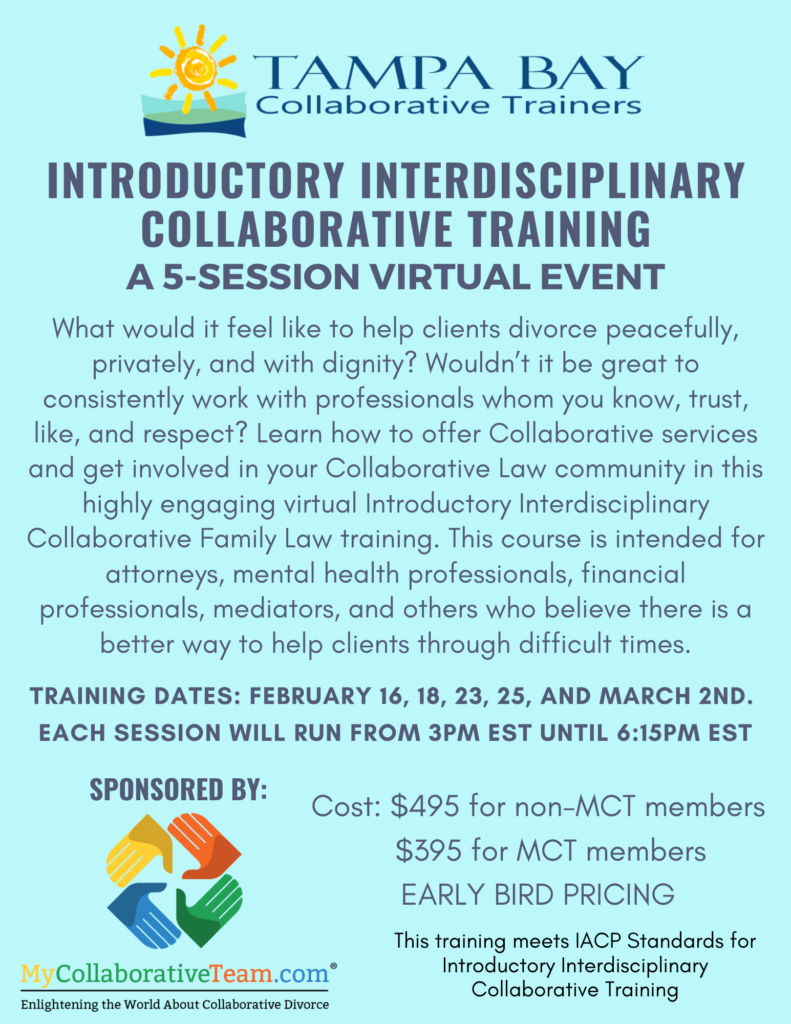 Feb 2021 Virtual Introductory Collaborative Training Tampa Bay