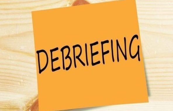 Debriefing Is Part Of Our Ethics