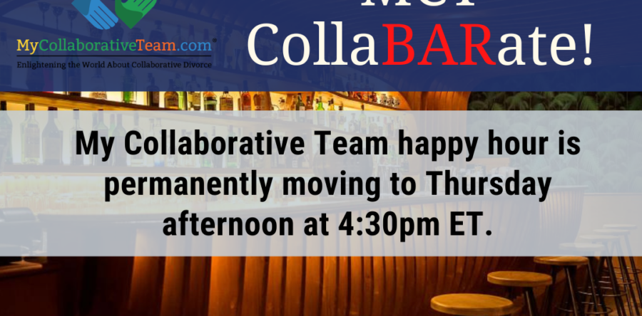 A New Chapter for My Collaborative Team Happy Hour: Now Thursdays at 4:30 PM ET
