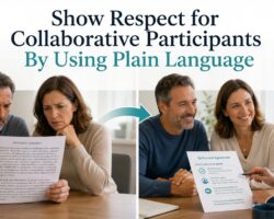 Show Respect For Collaborative Participants By Using Plain Language